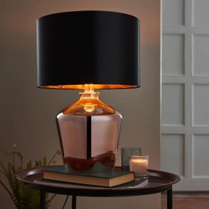 Regency Designs Waldorf Black and Copper Finish Table Lamp Regency Designs Waldorf Black and Copper Finish Table Lamp