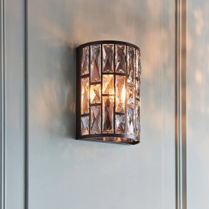 Regency Designs Belle Crystal Glass Bronze Wall Light