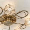 Regency Designs Aherne Large Antique Brass 5 Ceiling Lamp Light