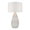 Regency Designs Livia White and Silver Finish Table Lamp
