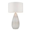 Regency Designs Livia White and Silver Finish Table Lamp