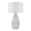 Regency Designs Livia White and Silver Finish Table Lamp