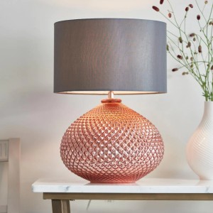 Regency Designs Livia Grey and Copper Finish Table Lamp Regency Designs Livia Grey and Copper Finish Table Lamp