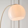 Regency Designs Otto Brushed Brass and Opal Glass Floor Lamp