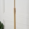 Regency Designs Otto Brushed Brass and Opal Glass Floor Lamp