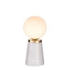 Regency Designs Otto Brushed Gold and White Marble Table Lamp