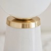 Regency Designs Otto Brushed Gold and White Marble Table Lamp