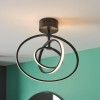 Regency Designs Avali Black and White 3 Ceiling Light