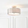 Regency Designs Cordero Satin Nickel and White Ceiling Lamp Light