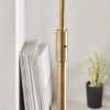 Regency Designs Otto Antique Brass and Opal Glass Floor Lamp