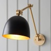 Regency Designs Lehal Antique Brass and Black Wall Light