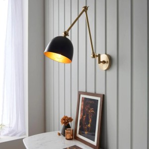 Regency Designs Lehal Antique Brass and Black Wall Light