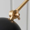 Regency Designs Lehal Antique Brass and Black Wall Light