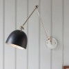 Regency Designs Lehal Polished Nickel and Black Wall Light