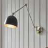 Regency Designs Lehal Polished Nickel and Black Wall Light