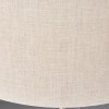 Regency Designs Highclere Natural Linen Shade and Chrome 3 Light Table Lamp