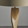 Regency Designs Abia Natural Linen Shade and Oak Effect Floor Lamp