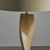 Regency Designs Abia Natural Linen Shade and Oak Effect Floor Lamp