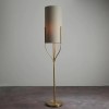 Regency Designs Fraser Natural and Brushed Gold Finish Floor Lamp
