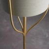 Regency Designs Fraser Natural and Brushed Gold Finish Floor Lamp