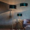 Regency Designs Hayfield Green and Brass Finish Table Lamp