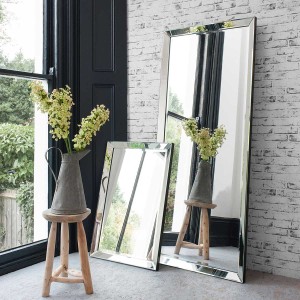Luna Furniture Rectangular Large Leaner Silver Mirror Luna Furniture Rectangular Large Leaner Silver Mirror