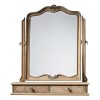 Chic Furniture Traditional Weathered 2 Drawer Dressing Table Mirror