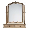 Chic Furniture Traditional Weathered 2 Drawer Dressing Table Mirror