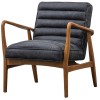 Datsun Furniture Antique Ebony Leather Armchair