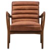 Datsun Furniture Vintage Brown Leather Armchair