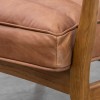 Datsun Furniture Vintage Brown Leather Armchair