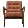 Humber Furniture Vintage Brown Leather Armchair