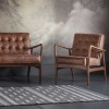 Humber Furniture Vintage Brown Leather Armchair