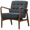 Humber Furniture Dark Grey Linen Armchair