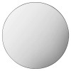 Hayle Contemporary Round Black Large Wall Mirror