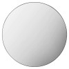 Hayle Contemporary Round Black Large Wall Mirror