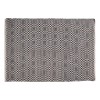 Callao Black and Cream Cotton Small Rug