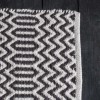 Callao Black and Cream Cotton Small Rug