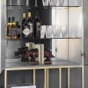 Regency Design Pippard Mirrored Champagne 2 Door Cocktail Cabinet