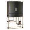 Regency Design Pippard Mirrored Champagne 2 Door Cocktail Cabinet