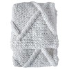 Regency Design Diamond Cream Cable Knitted Throw