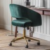 Regency Design Murray Green Velvet Swivel Chair