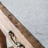 Chigwell Furniture Farmhouse Rustic 3 Drawer Kitchen Island