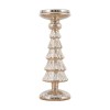 Mattila Silver Glass Large LED Candle Holder