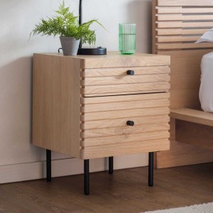 Okayama Furniture Japandi 2 Drawer Bedside Table Okayama Furniture Japandi 2 Drawer Bedside Table
