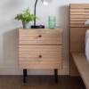 Okayama Furniture Japandi 2 Drawer Bedside Table