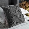 Regency Design Opulent Charcoal Velvet Accent Cushion