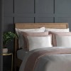 Isla Blush and White 100% Cotton Double Duvet Set