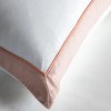 Isla Blush and White 100% Cotton Double Duvet Set