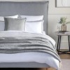 Isla Silver and White 100% Cotton Double Duvet Set